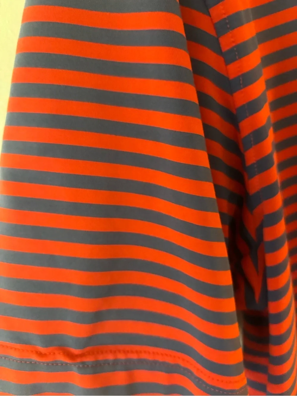 adidas Adipure Red and Navy Striped Men's Polo Shirt
